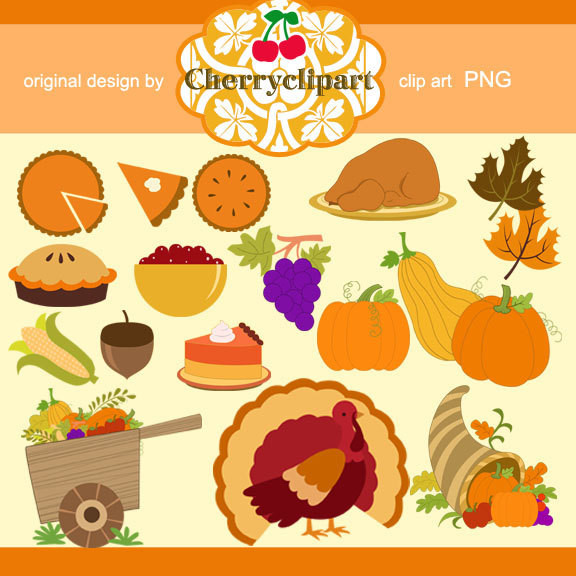 Thanksgiving Dinner Clipart
 Thanksgiving Dinner Personal and mercial Use paper