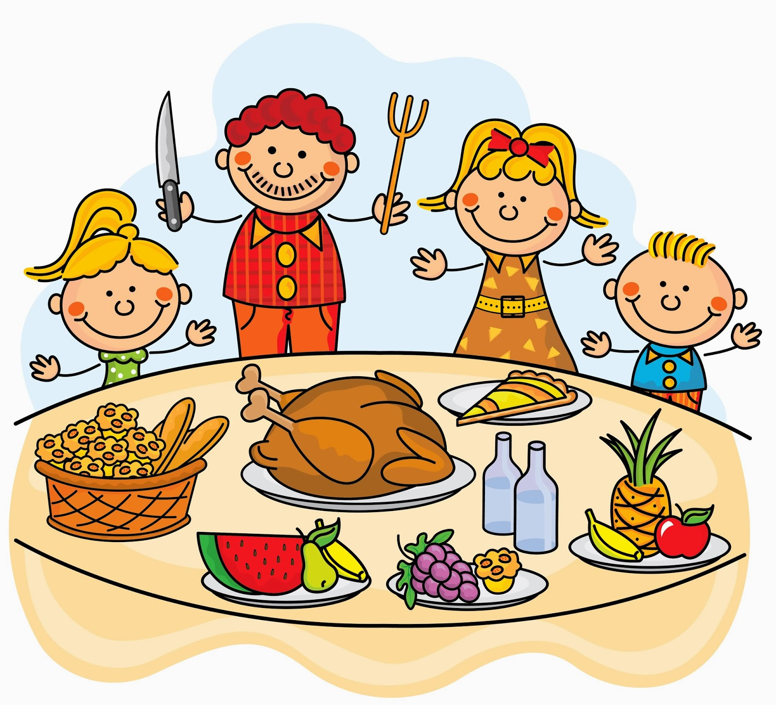 Thanksgiving Dinner Clipart
 Thanksgiving Family Dinner Clipart – 101 Clip Art