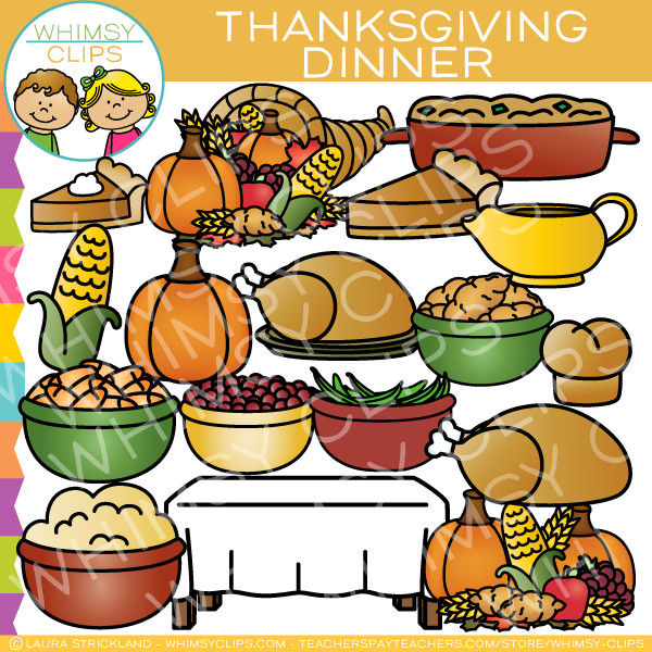 Thanksgiving Dinner Clipart
 Thanksgiving Dinner Clip Art & Illustrations
