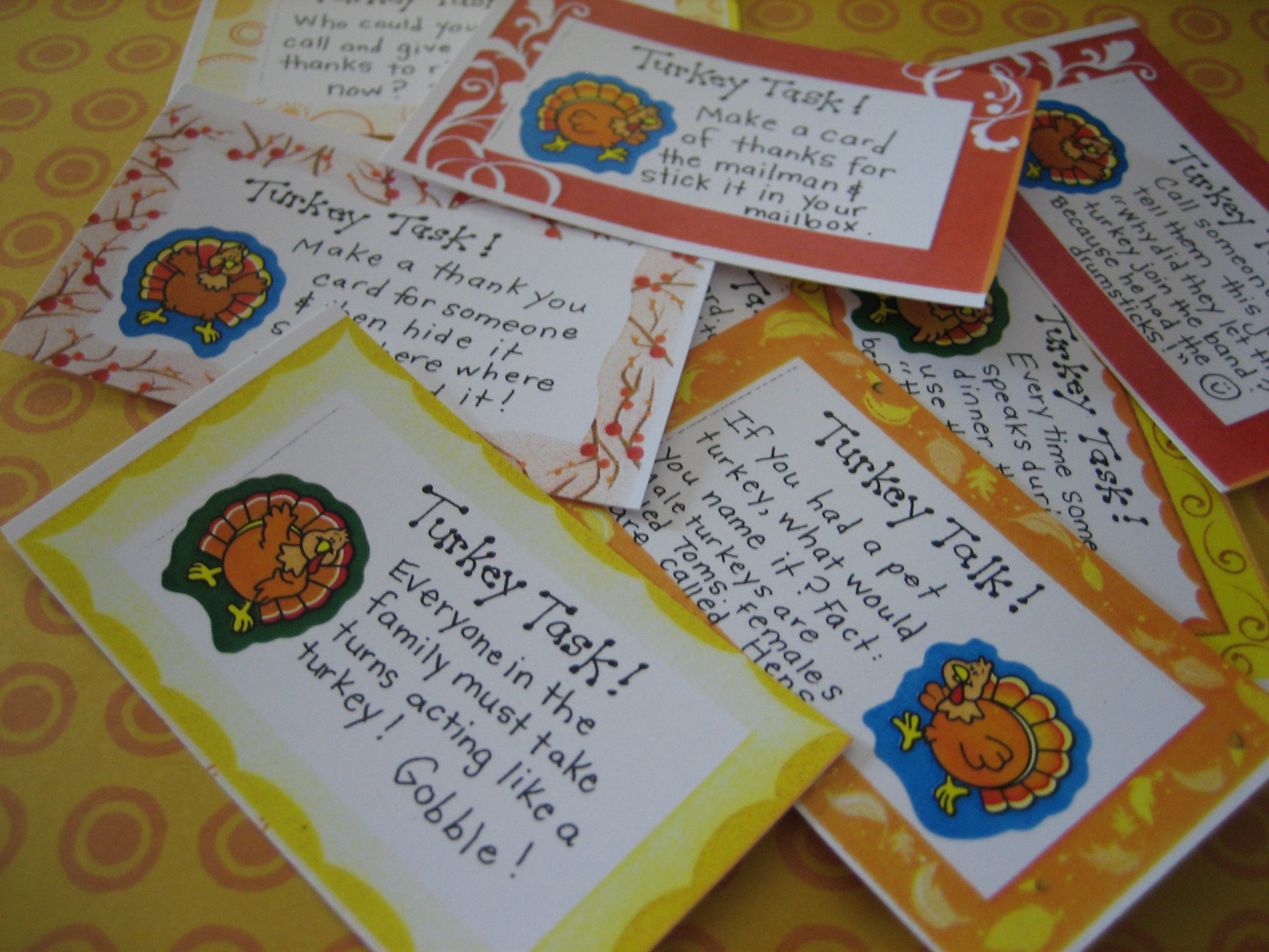 Thanksgiving Dinner Games
 Thanksgiving Conversation Cards FREE Printables Happy