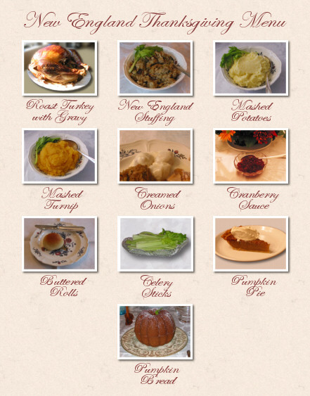 Thanksgiving Dinner Menu
 What is a traditional Thanksgiving dinner service at home