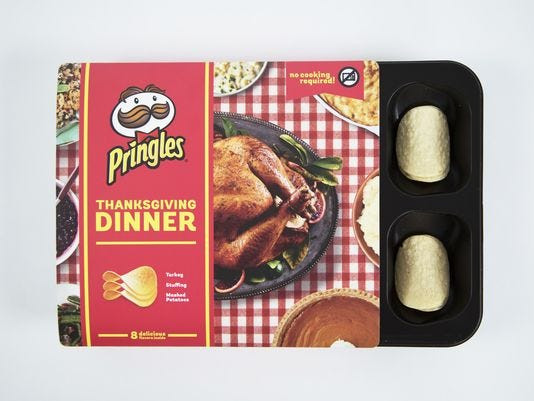Thanksgiving Dinner Pringles
 Pringles creates Thanksgiving feast flavored chips