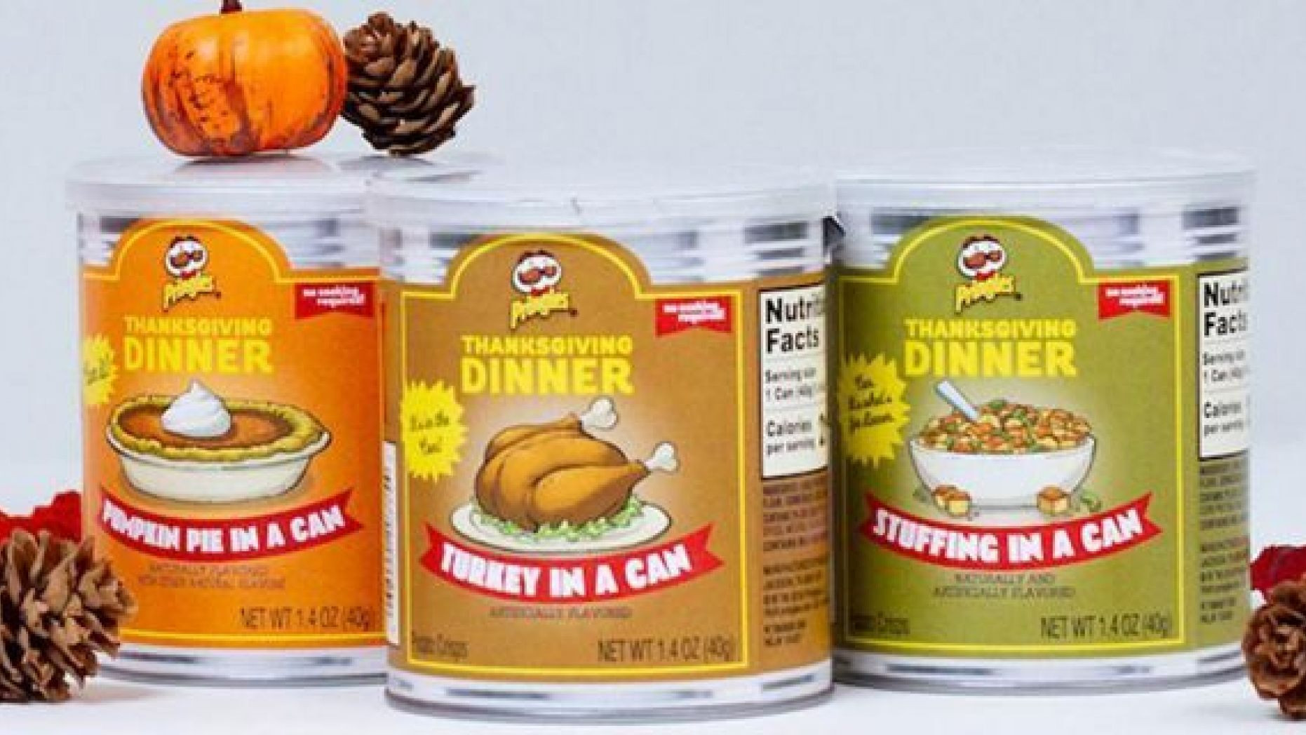 Thanksgiving Dinner Pringles
 Pringles selling Thanksgiving dinner in a can with latest