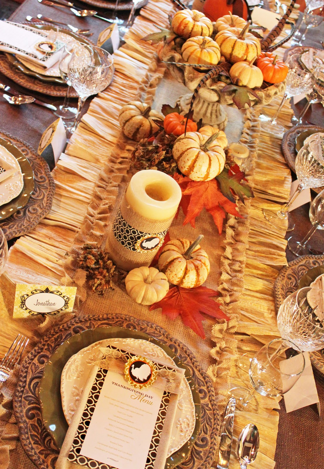 Thanksgiving Dinner Table Decorations
 Amanda s Parties To Go Thanksgiving Dinner Tablescape
