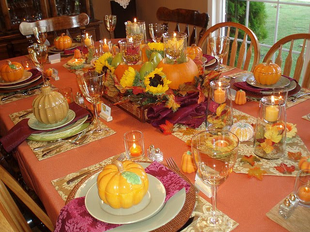 Thanksgiving Dinner Table Decorations
 Tikio s English THANKSGIVING
