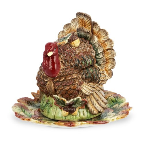 Thanksgiving Gravy Boat
 Spode Harvest Turkey Tureen