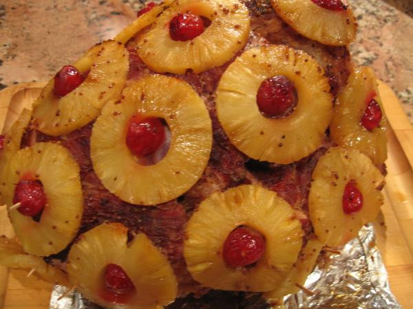 Thanksgiving Ham Recipes With Pineapple
 Pineapple Mustard Glazed Ham Recipe Food