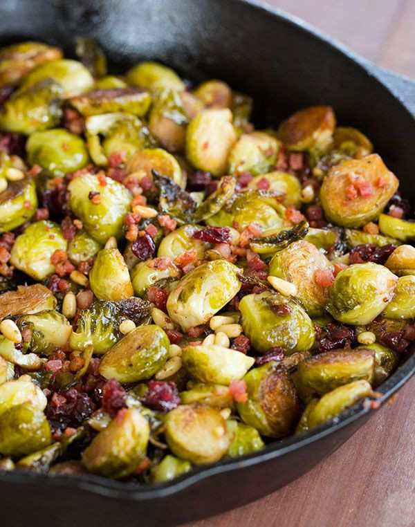 Thanksgiving Pasta Side Dishes
 Brussels Sprouts with Pancetta Cranberries & Pine Nuts