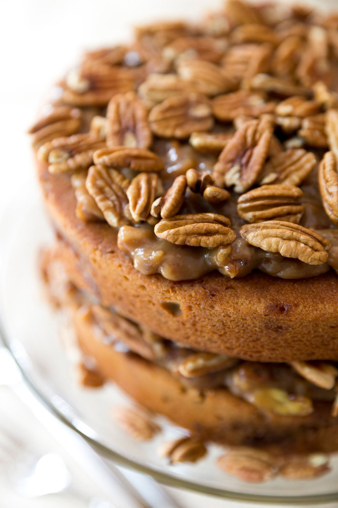 Thanksgiving Pecan Pie
 Twist on a Thanksgiving Classic Pecan Pie Cake