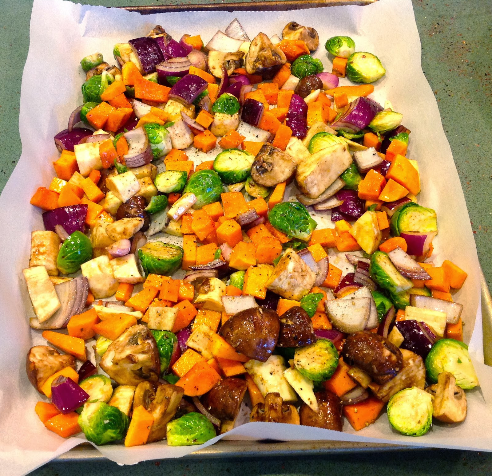 Thanksgiving Roasted Vegetables
 Planning for Thanksgiving Farro and Wild Rice with