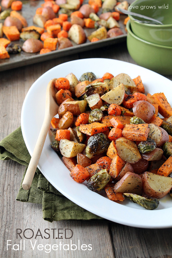 Thanksgiving Roasted Vegetables
 Slow Cooker Butter and Herb Turkey Breast Love Grows Wild