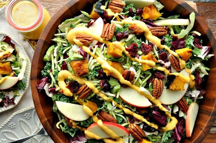 Thanksgiving Side Salads
 Healthy Thanksgiving Side Dish Fall Harvest Salad with