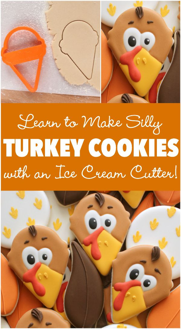 Thanksgiving Sugar Cookies
 Decorated Turkey Face Cookies – The Sweet Adventures of