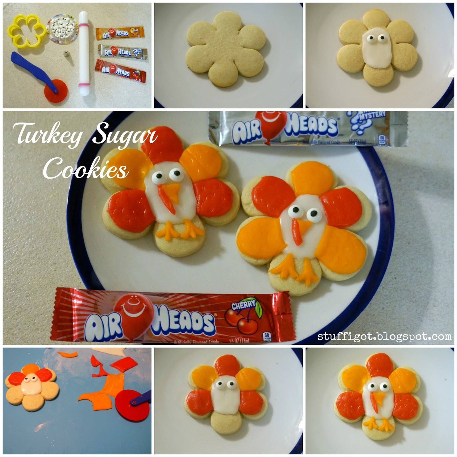 Thanksgiving Sugar Cookies
 Crafty And Wanderfull Life Thanksgiving Turkey Sugar