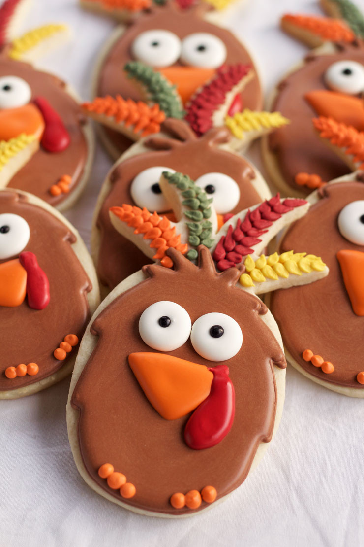 Thanksgiving Sugar Cookies
 Easy Turkey Cookies Pineapple Cutter