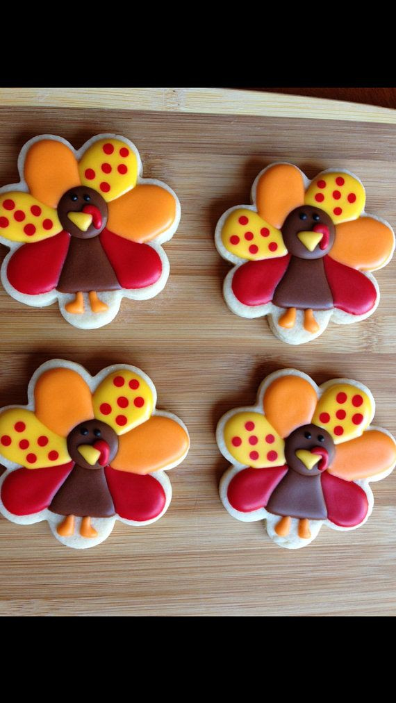 Thanksgiving Sugar Cookies
 1 dozen turkeys made with only the finest ingre nts