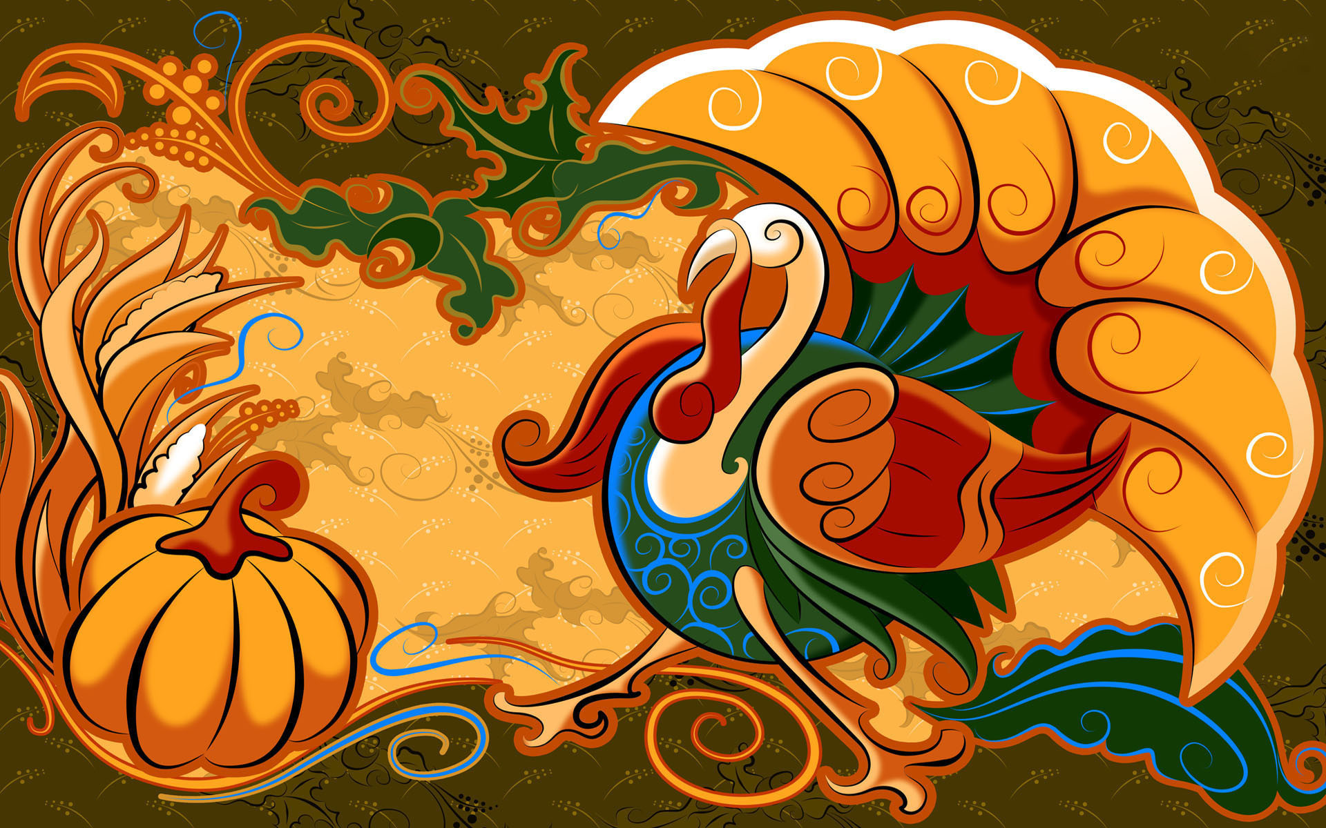 Thanksgiving Turkey Background
 25 Happy Thanksgiving Day 2012 HD Wallpapers – Designbolts