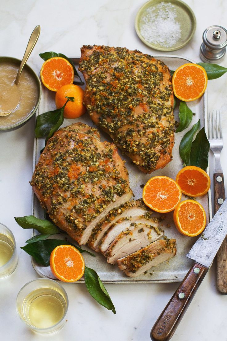 Thanksgiving Turkey Breast Recipe
 Herb Orange Turkey Breast with Roasted Pear Gravy