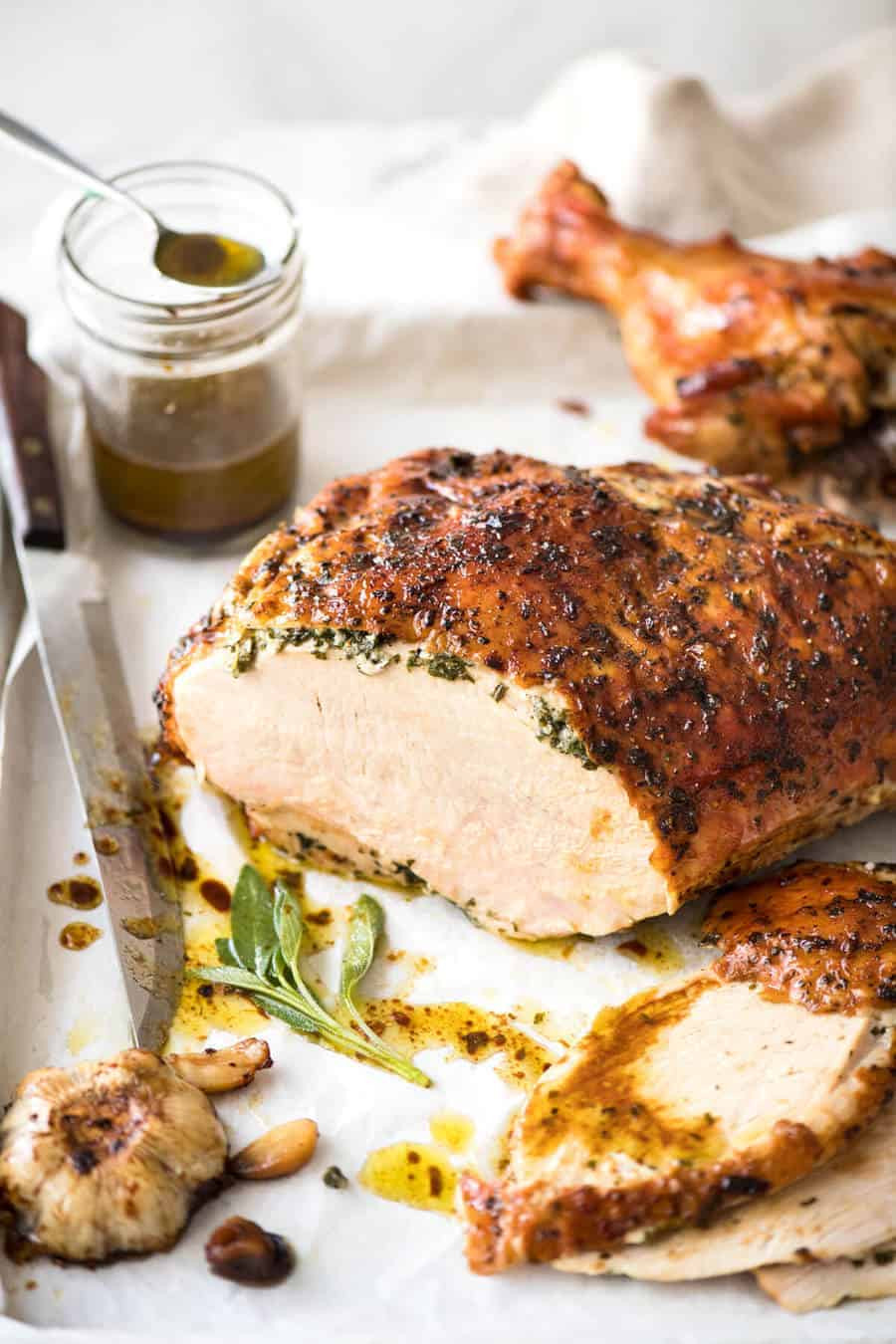 Thanksgiving Turkey Breast Recipe
 Garlic Herb Butter Roasted Turkey Breast