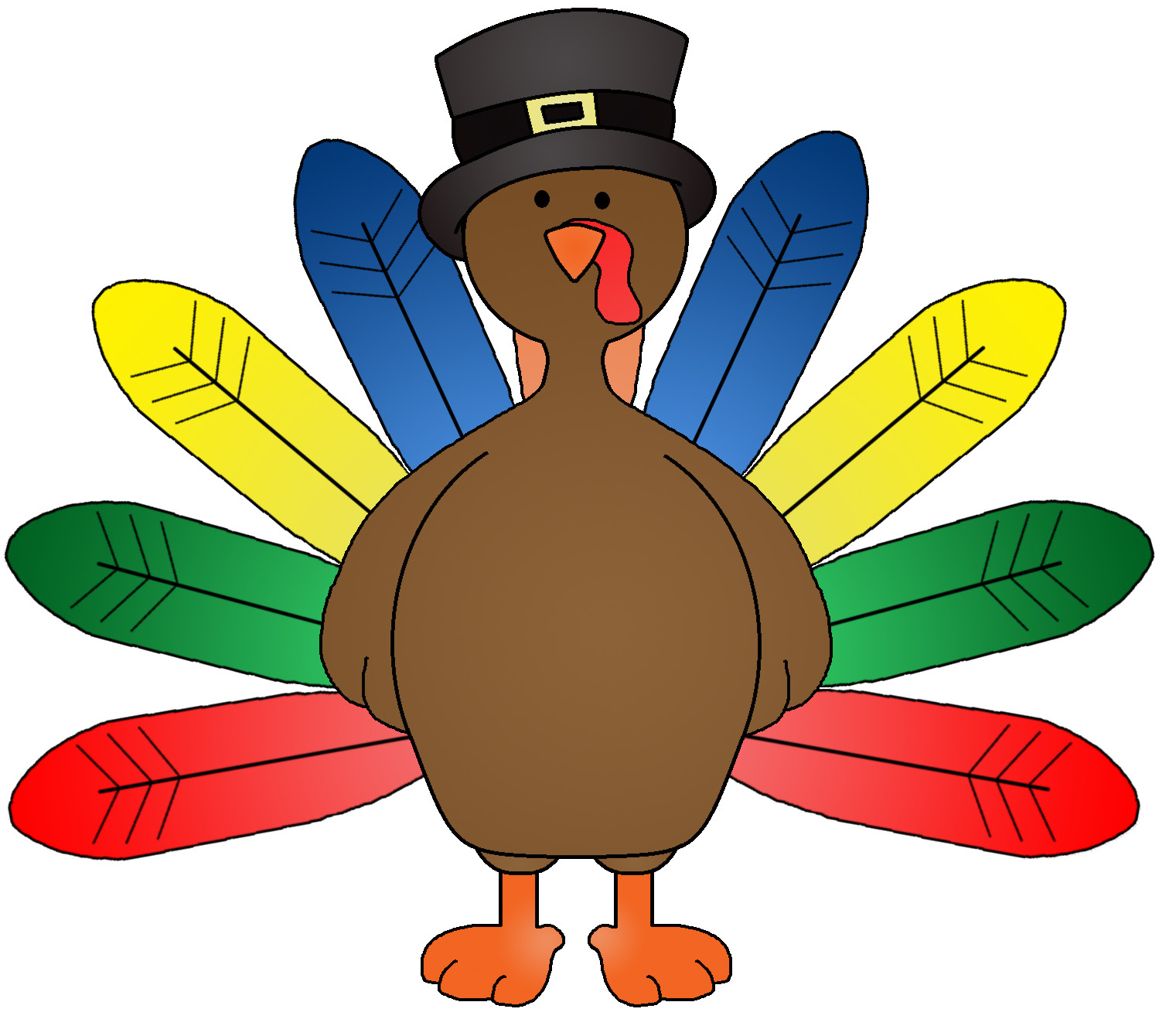 Thanksgiving Turkey Clip Art
 Cute Turkey Clipart Clipart Suggest