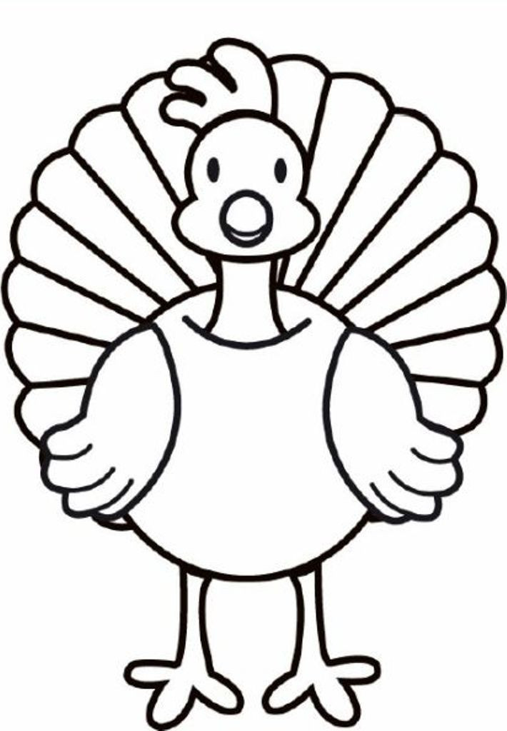 Thanksgiving Turkey Coloring Pages
 Turkey Coloring Pages Printable For Preschool Coloring Home