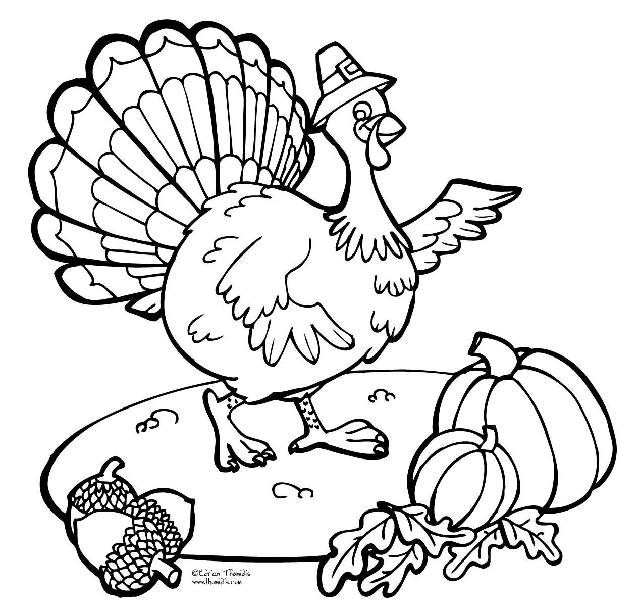 Thanksgiving Turkey Coloring Pages
 A picture paints a thousand words November 2010