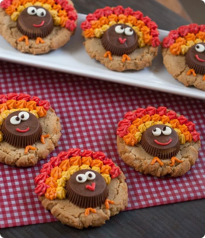 Thanksgiving Turkey Cookies
 Easy Reese s Peanut Butter Cup Turkey Cookies Kitchen