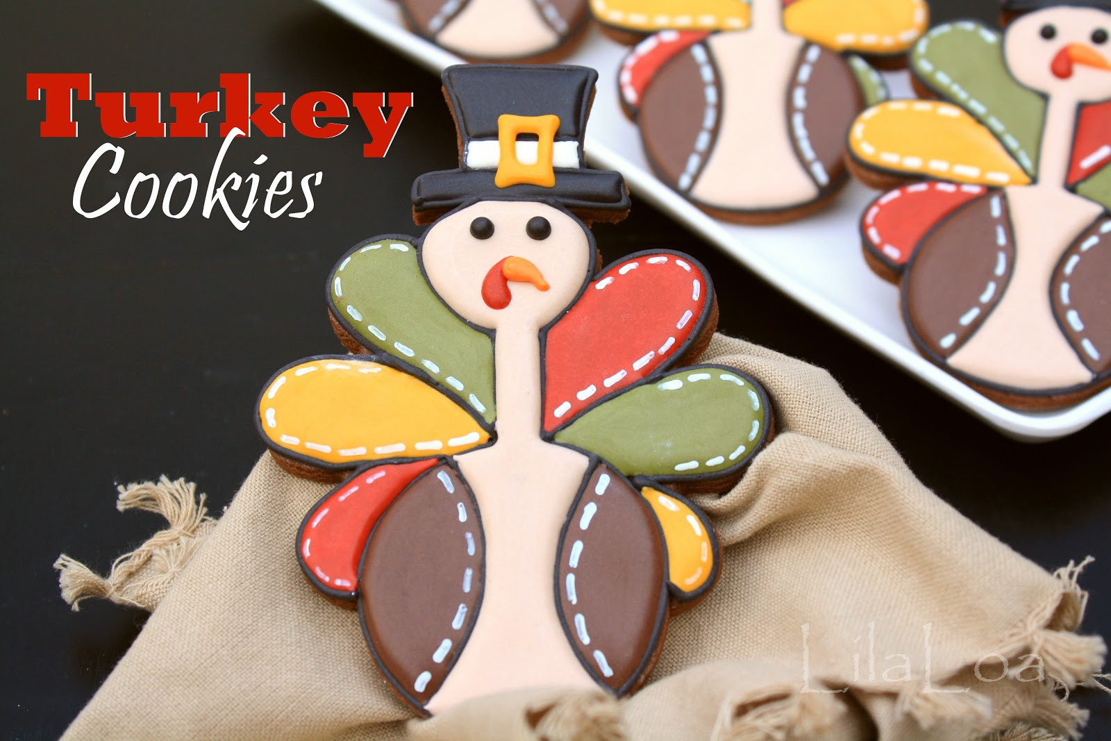 Thanksgiving Turkey Cookies
 Thanksgiving Turkey Cookies And Cards