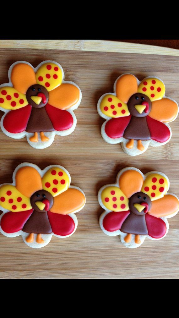 Thanksgiving Turkey Cookies
 1 dozen turkeys made with only the finest ingre nts
