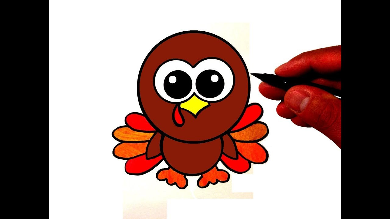 Thanksgiving Turkey Drawing
 How to Draw a Cute Turkey