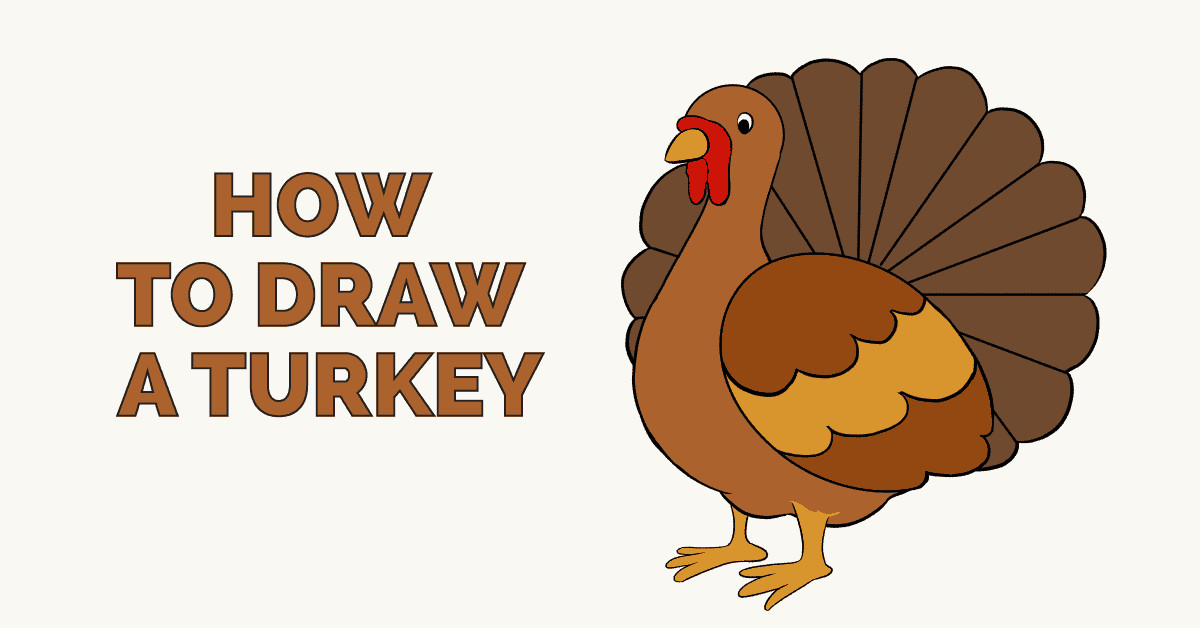 Thanksgiving Turkey Drawing
 How to Draw a Turkey Really Easy Drawing Tutorial
