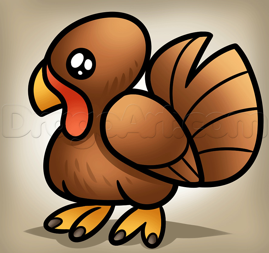 Thanksgiving Turkey Drawing
 How to Draw a Simple Turkey Step by Step Thanksgiving