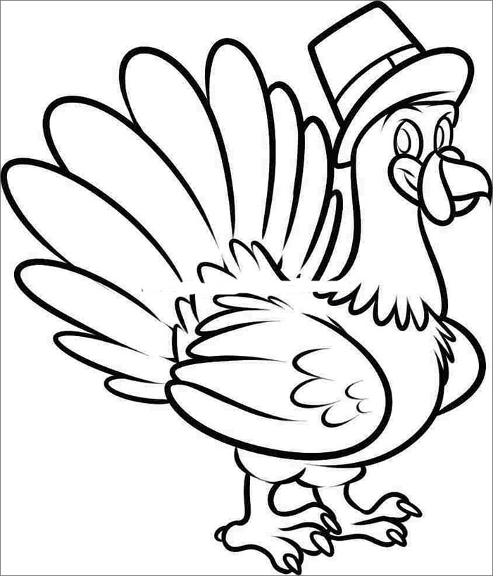 Thanksgiving Turkey Drawing
 Turkey Template Animal Templates