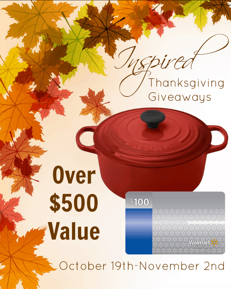 Thanksgiving Turkey Giveaway
 Le Creuset Cookware Giveaway Life of a Homeschool Mom