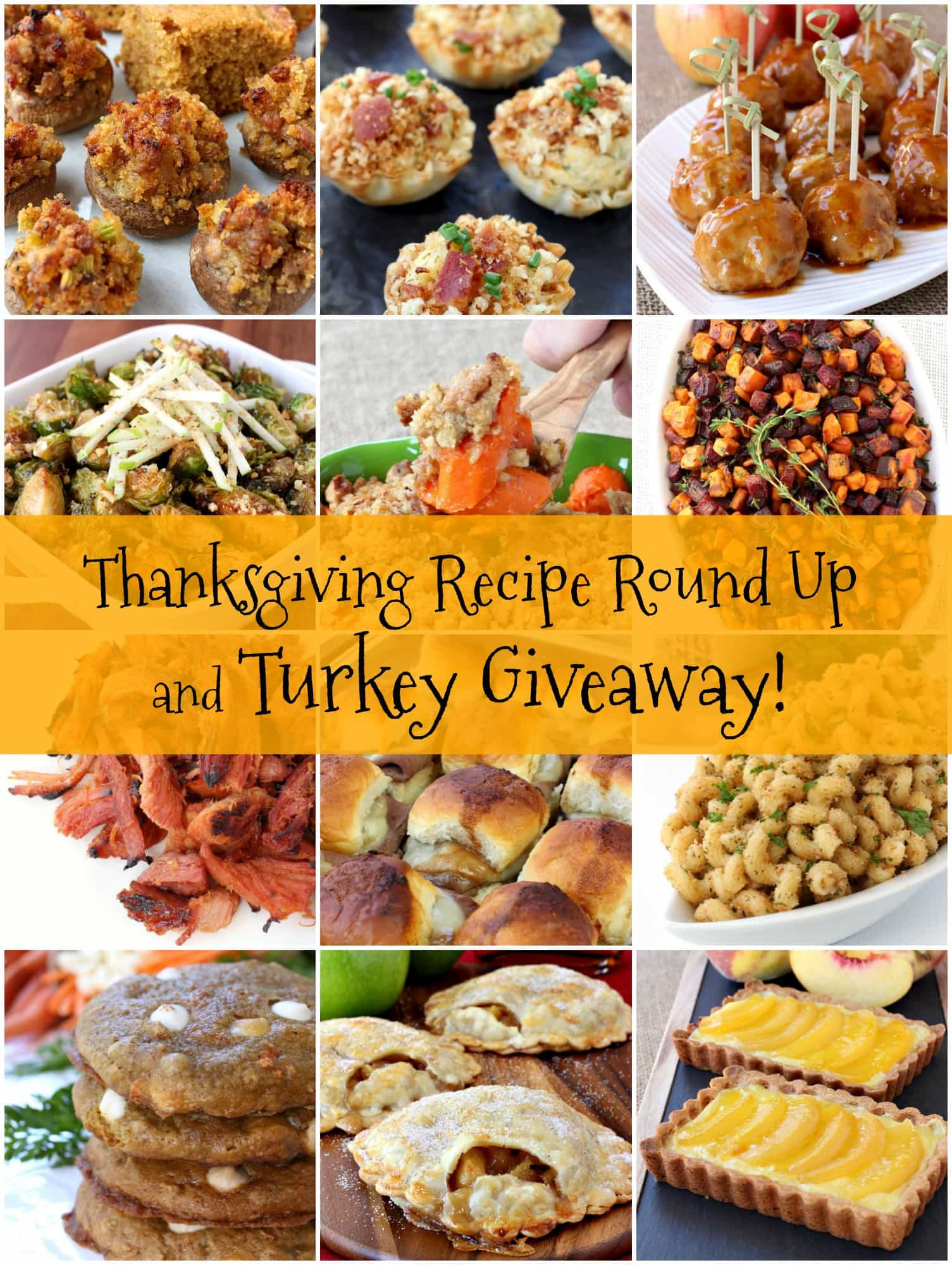 Thanksgiving Turkey Giveaway
 Thanksgiving Recipe Round Up and Turkey Giveaway