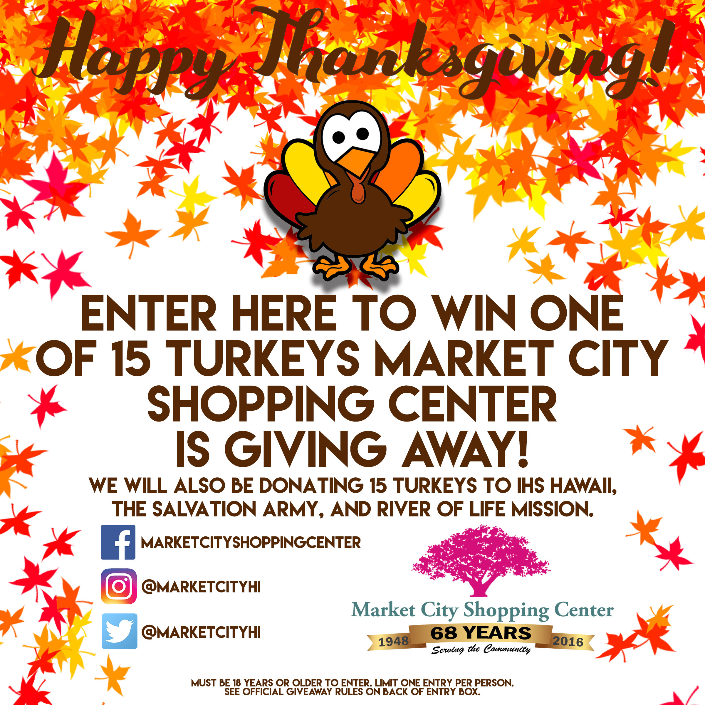 Thanksgiving Turkey Giveaway
 Thanksgiving Turkey Giveaway Market City Shopping Center