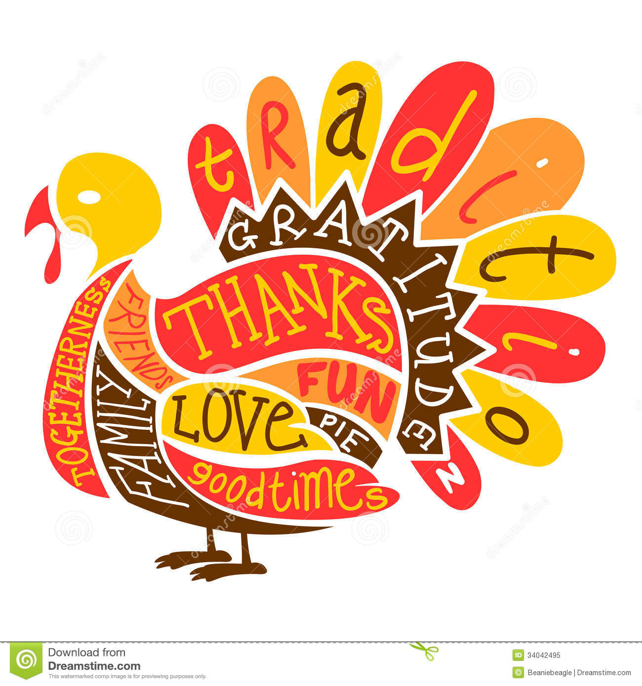 Thanksgiving Turkey Image
 New column “ Thanksgiving I’m thankful for the words