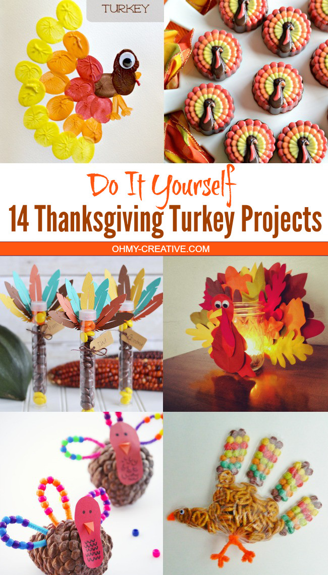 Thanksgiving Turkey Projects
 Easy Thanksgiving Table Setting Ideas Oh My Creative