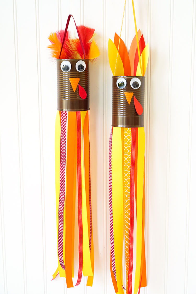 Thanksgiving Turkey Projects
 Thanksgiving Kids Craft Turkey Windsocks Happiness is