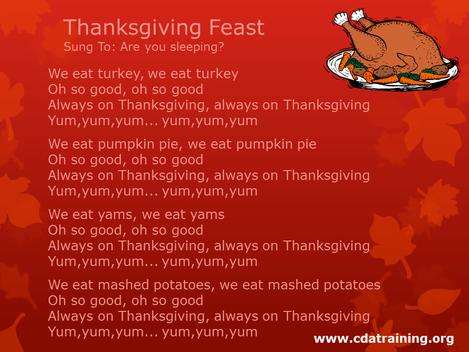 Thanksgiving Turkey Song
 Child Care Basics Resource Blog Thanksgiving Songs