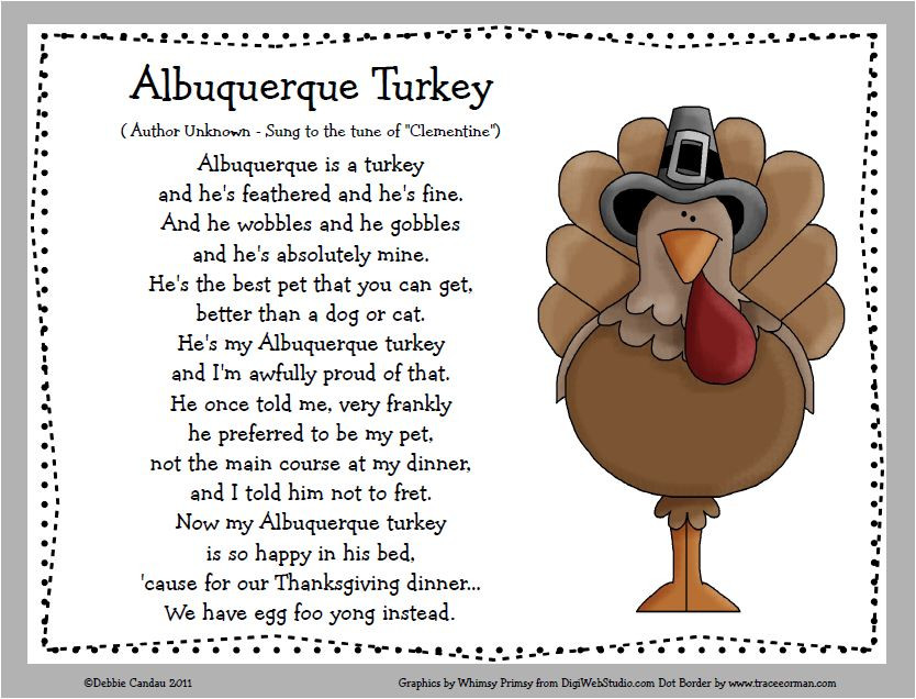 Thanksgiving Turkey Song
 Sailing Through 1st Grade What s for Thanksgiving Dinner