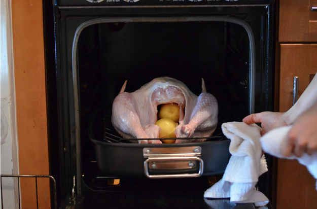 Thanksgiving Turkey Temperature
 You roast the turkey at one temperature instead of