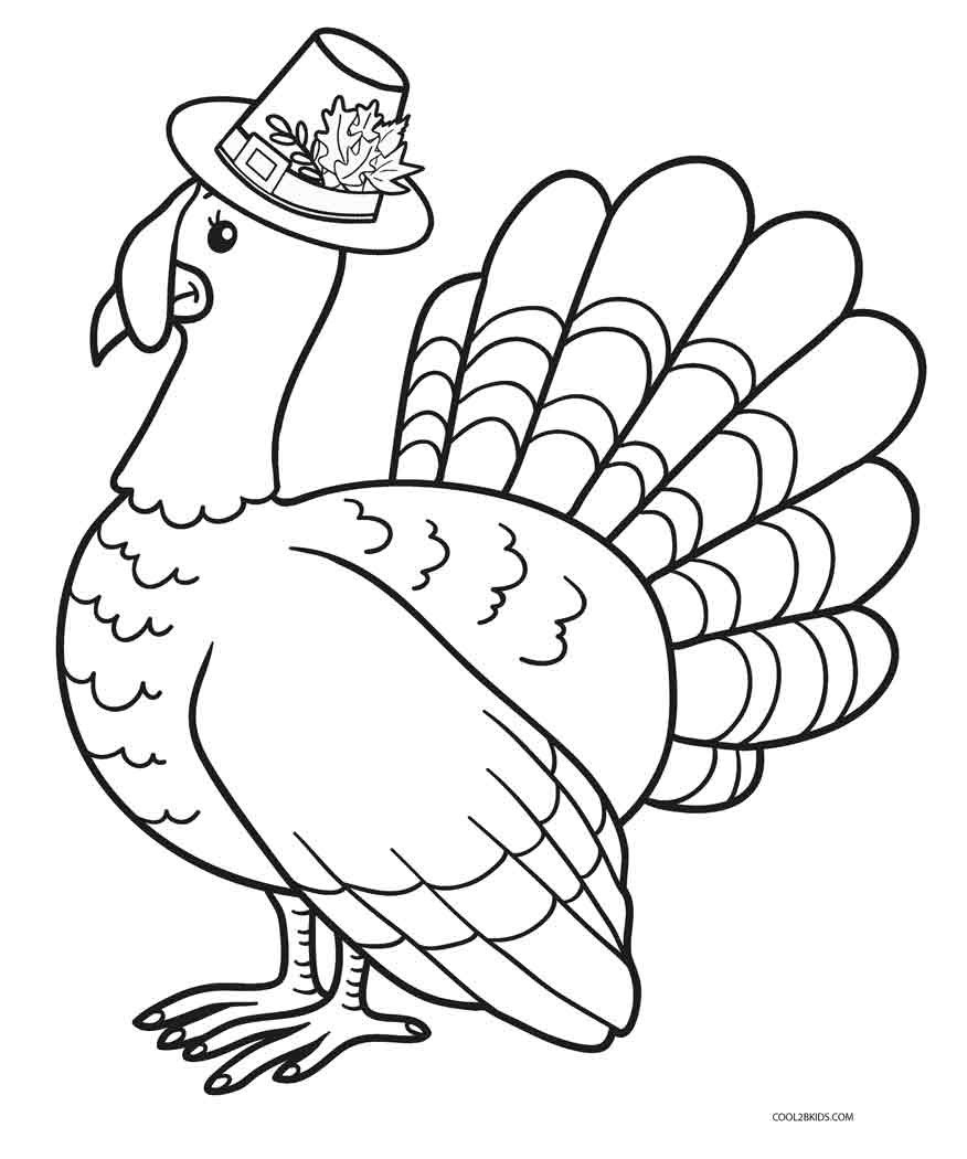 Thanksgiving Turkey To Color
 Free Printable Turkey Coloring Pages For Kids
