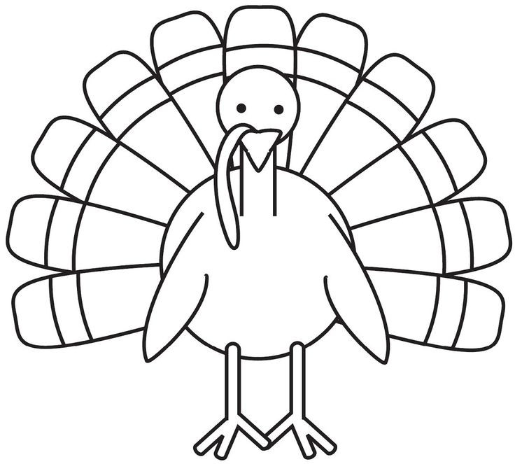 Thanksgiving Turkey To Color
 turkey coloring page Free