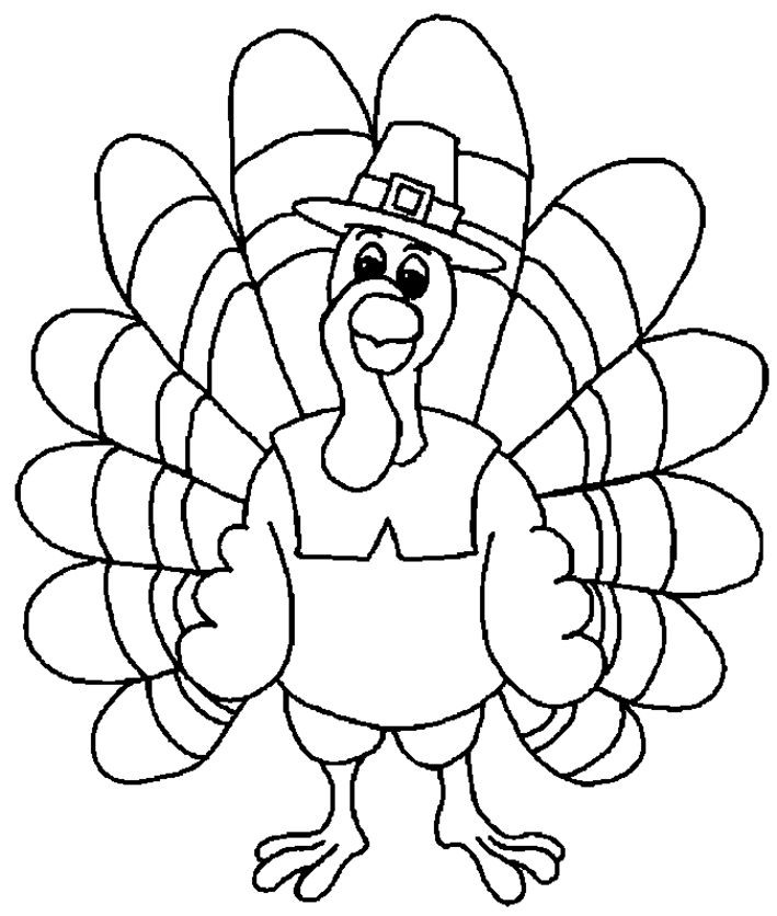 Thanksgiving Turkey To Color
 12 best thanksgiving worksheets images on Pinterest