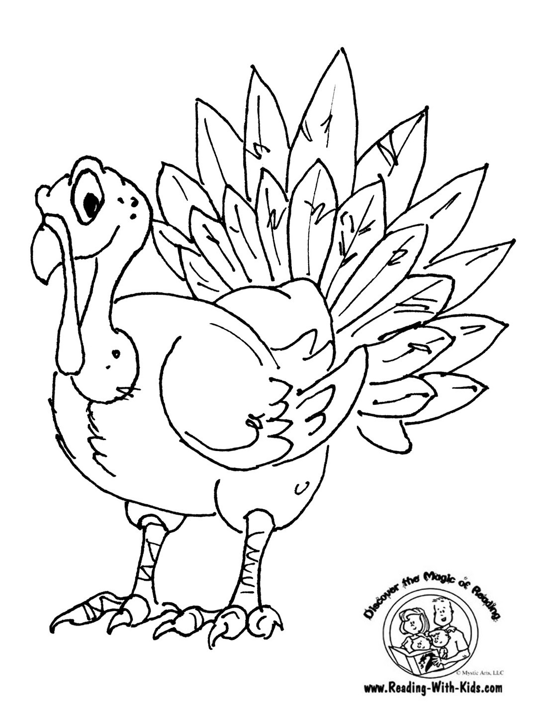 Thanksgiving Turkey To Color
 Category Thanksgiving Crafts Getting Crafty with Kerns