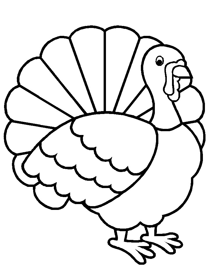 Thanksgiving Turkey To Color
 Free Printable Turkey Coloring Pages For Kids