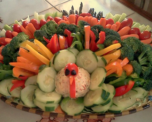 Thanksgiving Turkey Veggie Tray
 Thanksgiving Turkey Ve able Platter Ideas e Hundred