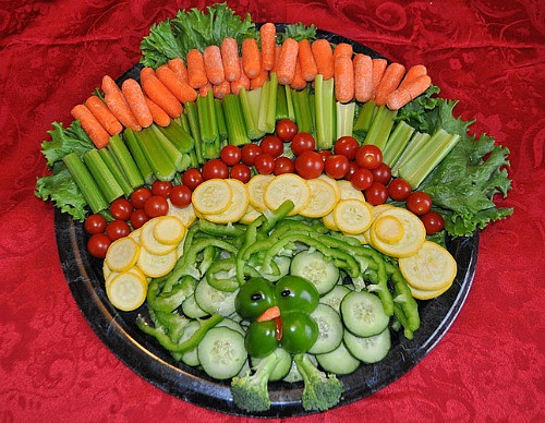 Thanksgiving Turkey Veggie Tray
 Thanksgiving Turkey Ve able Platter Ideas e Hundred