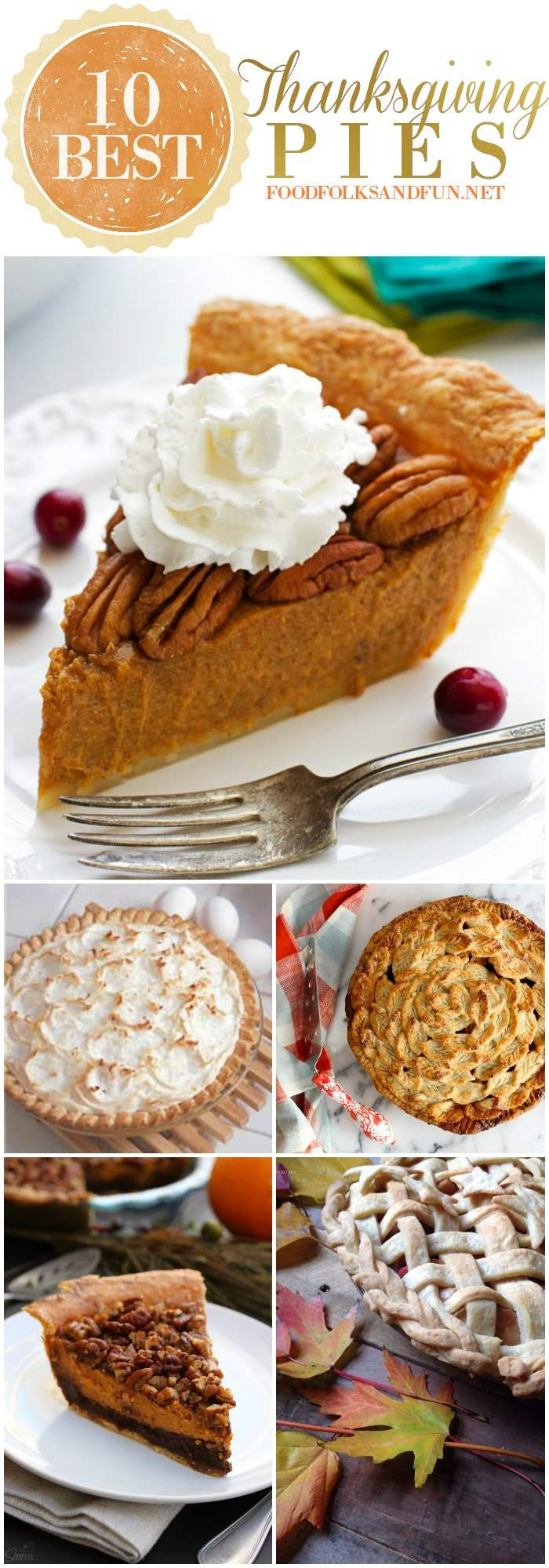 Top Thanksgiving Pies
 10 Best Thanksgiving Pie Recipes • Food Folks and Fun